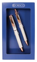 Zestaw długopis i pióro Cresco Master, szary