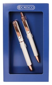 Zestaw długopis i pióro Cresco Master, szary