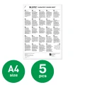 Arkusze czyszczące do laminatora Leitz A3/A4, 5 sztuk