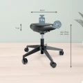 Stołek ergonomiczny Leitz Ergo Active, czarny