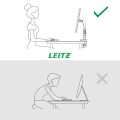 Ramię do monitora Leitz Ergo, szare