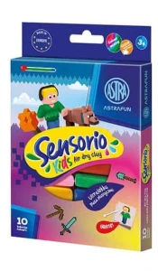 Masa plastyczna Sensorio Kids Pixel, 10 kolorów 