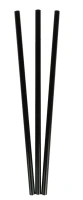 Słomki wielorazowe proste, 22 cm 20 sztuk, czarne