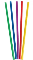 Słomki wielorazowe proste, 22 cm, 20 sztuk, mix kolorów