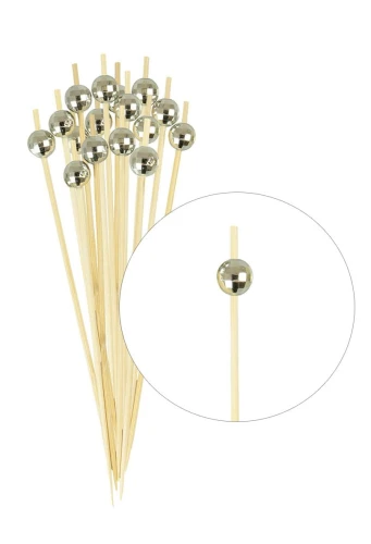 Szpilki do koreczków kule disco 12 cm, 16 sztuk
