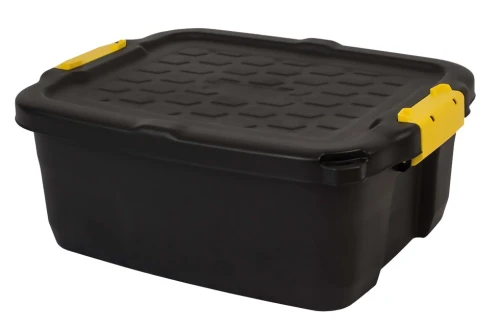 Skrzynia transportowa Heavy-Duty 24L czarno-żółta