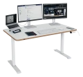 Biurko elektryczne 140x80 cm Leitz Ergo do pracy w pozycji siedzącej i stojącej 