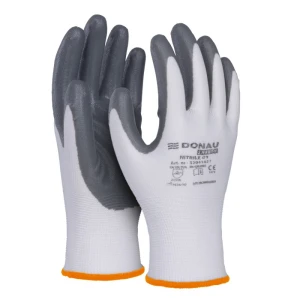 Rękawice DONAU SAFETY Nitrile 01 rozm. 7 szare