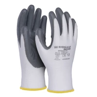 Rękawice DONAU SAFETY Nitrile 01 rozm. 8 szare 