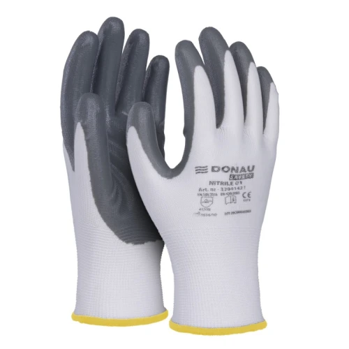Rękawice DONAU SAFETY Nitrile 01 rozm. 8 szare 