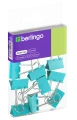 Klip biurowy Berlingo, 19 mm, 10 sztuk, turkusowy