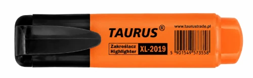 Zakreślacz  Taurus XL-2019 ścięta końcówka, pomarańczowy