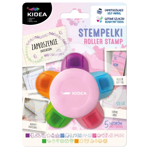 Stempelki dekoracyjne Kidea Kwiatek, 5 wzorów