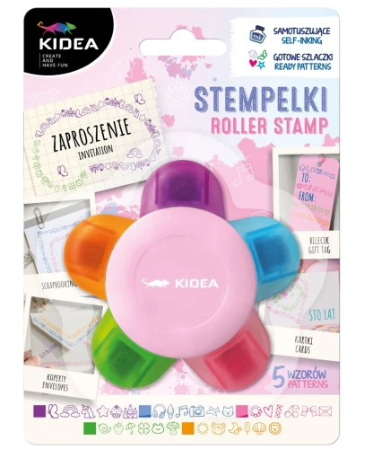Stempelki dekoracyjne Kidea Kwiatek, 5 wzorów