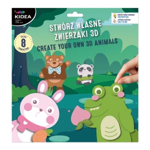 Stwórz własne zwierzaki 3D Kidea, 8 wzorów