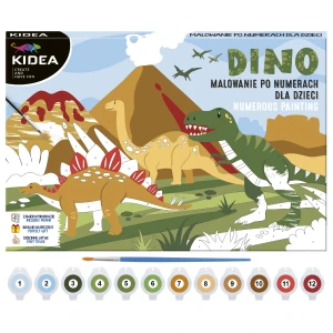 Malowanie po numerach  Kidea, Dinozaury