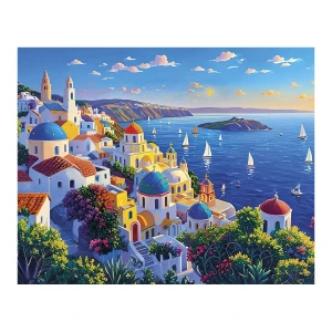 Diamentowa mozaika Flamingo Line 30x40 cm , Santorini 