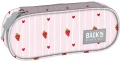 Piórnik BackUP 8 Pink Love, jednokomorowy 