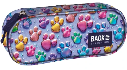 Piórnik BackUP 8 Magic Paw Łapki, jednokomorowy 