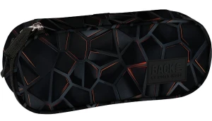 Piórnik BackUP 8 Techno Red, jednokomorowy  