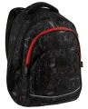 Plecak szkolny BackUP Techno Red , 4-komorowy 