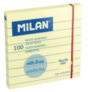 Notes samoprzylepny Milan w linię 76x76 mm 100 kartek