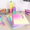 Kołonotatnik notes  na spirali MILAN Sunset kratka A4 90 kartek, różowy