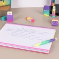 Kołonotatnik notes  na spirali MILAN Sunset kratka A4 90 kartek, różowy