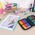 Kołonotatnik notes  na spirali MILAN Sunset kratka A4 90 kartek, turkusowy