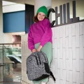 Plecak szkolny BackUP,  Urban Style, czarny 3-komorowy    