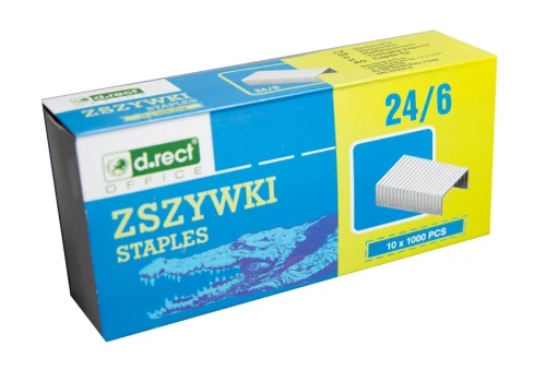 Zszywki D.RECT 24/6,  1000 sztuk