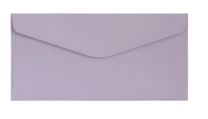 Koperta ozdobna DL gładka lawendowa , 130 g, 10 sztuk 