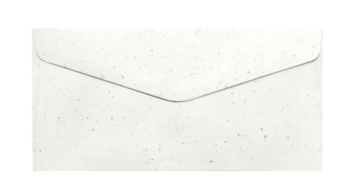 Koperta ozdobna DL Terrazzo biała, 120 g, 10 sztuk  