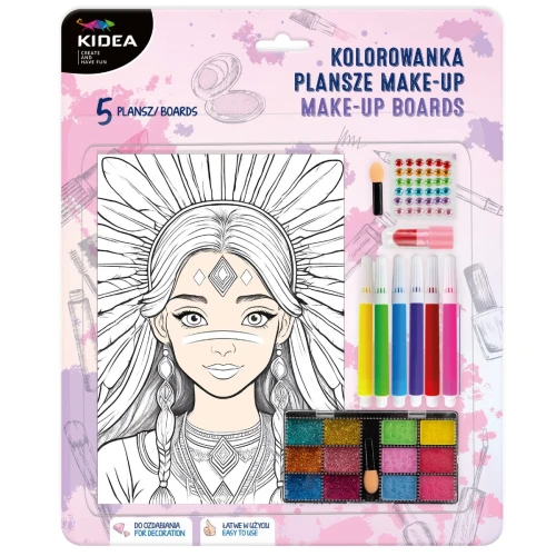 Kolorowanka Make Up Kidea, Księżniczki 