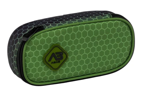Piórnik AstraBag Hexagon Green Ombre, saszetka 