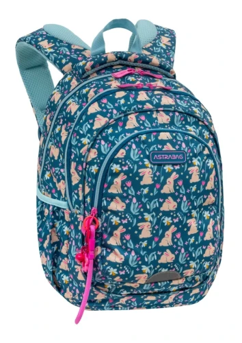 Plecak szkolny AstraBag Candy Bunny, 3-komorowy   