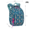 Plecak szkolny AstraBag Candy Bunny, 3-komorowy   