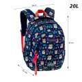 Plecak szkolny AstraBag Dear Puppy, 3-komorowy   