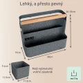 Podwieszany organizer biurkowy Leitz z drewnianą rączką