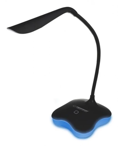 Lampka biurkowa LED Esperanza Mimosa, USB, czarna 