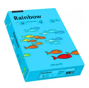 Papier ksero  kolorowy Rainbow A-4 160g/m², 250 arkuszy, niebieski (R87)