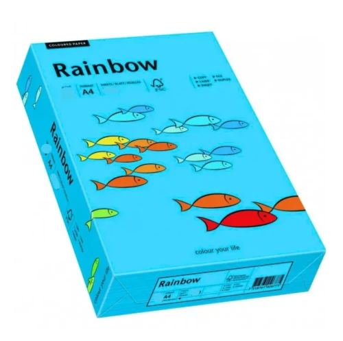 Papier ksero  kolorowy Rainbow A-4 160g/m², 250 arkuszy, niebieski (R87)