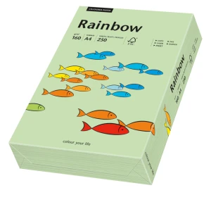 Papier ksero  kolorowy Rainbow A-4 160g/m², 250 arkuszy, przygaszona zieleń (R75)