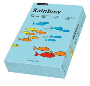 Papier ksero kolorowy Rainbow A-4 160g/m², 250 arkuszy, morski (R84)
