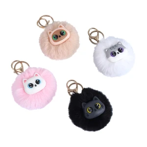 Breloczek, pompon Sofun, Kitty 