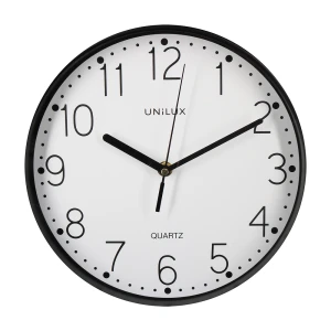 Zegar ścienny Unilux Nessy 25 cm, czarny