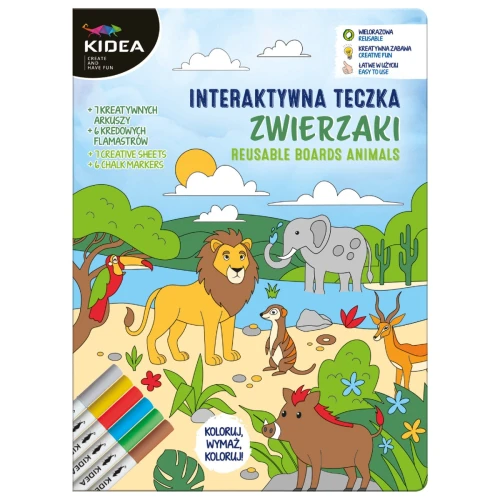 Interaktywna teczka Zwierzaki, Kidea 