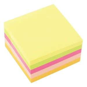 Notes samoprzylepny D.Rect 75x75mm neon, 450 kartek