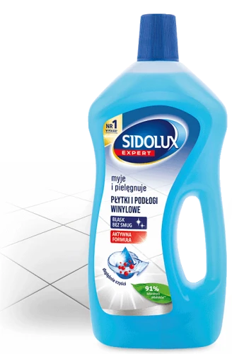 Płyn Sidolux Expert 750ml,  do mycia płytek, PVC, winylu i kamienia