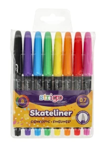 Cienkopis Strigo Skateliner 0,7 mm, 8 kolorów 